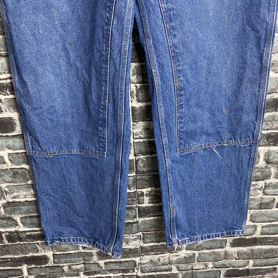 カーハート☆デニムパンツ ダブルニー バギー w44 古着 メキシコ製 hw1