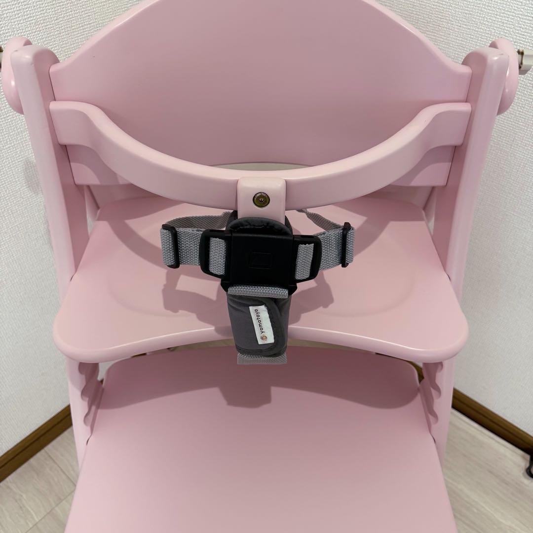 【使用期間短】大和屋 アッフルソルベチェア ピーチ ベビーチェア