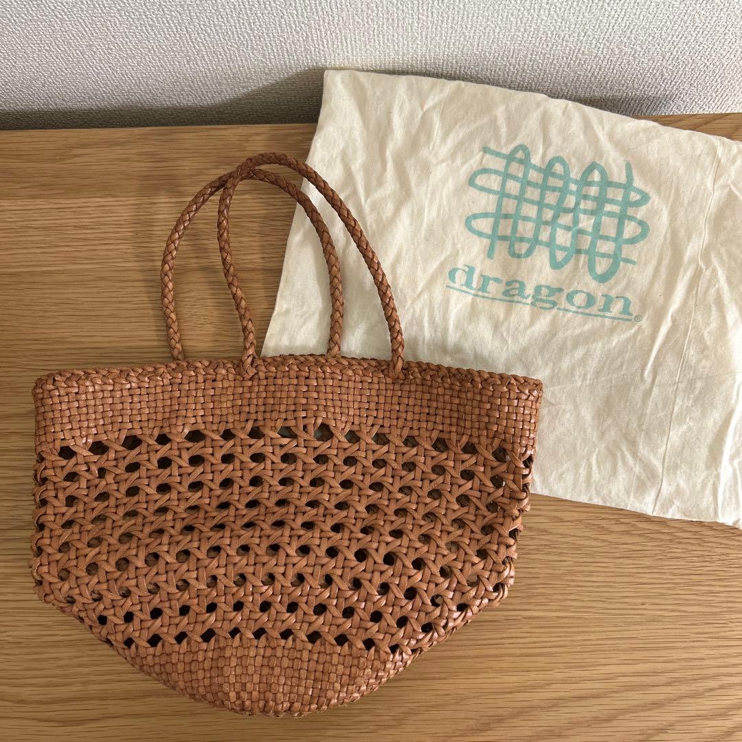 【dragon】レザーメッシュバッグ