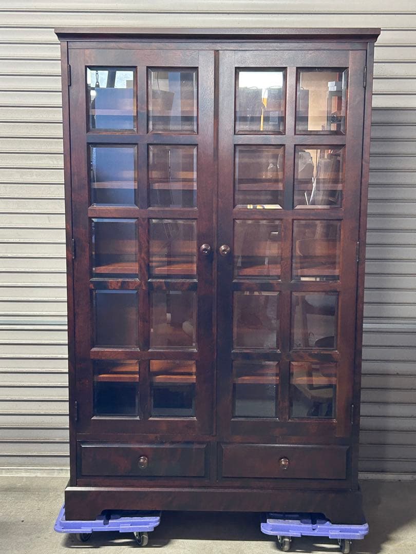 ☆GA234【中古品】 北海道民芸 家具 書棚　幅108cm