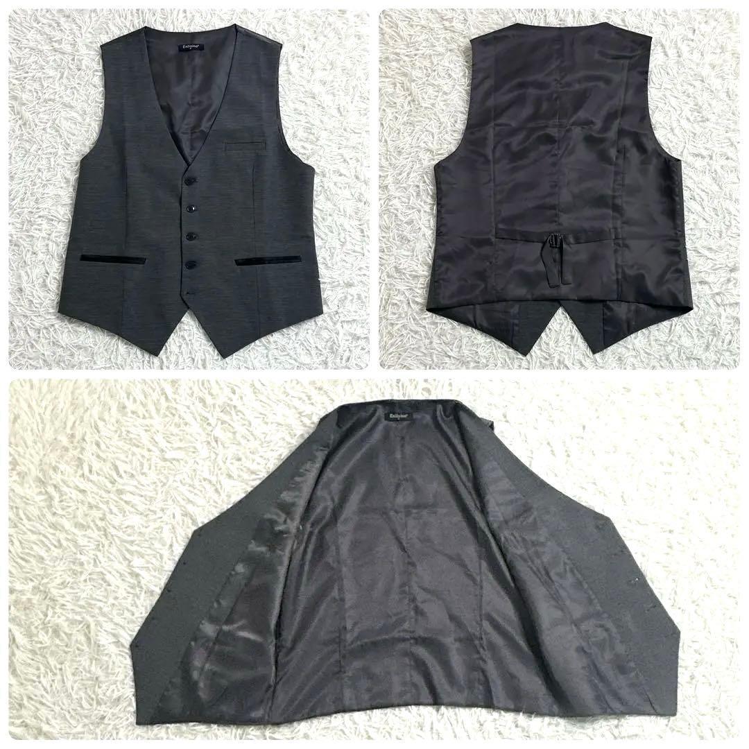 ✨未使用級✨　３P　２パンツ　WASHABLE　170　L　ストライプ　グレー