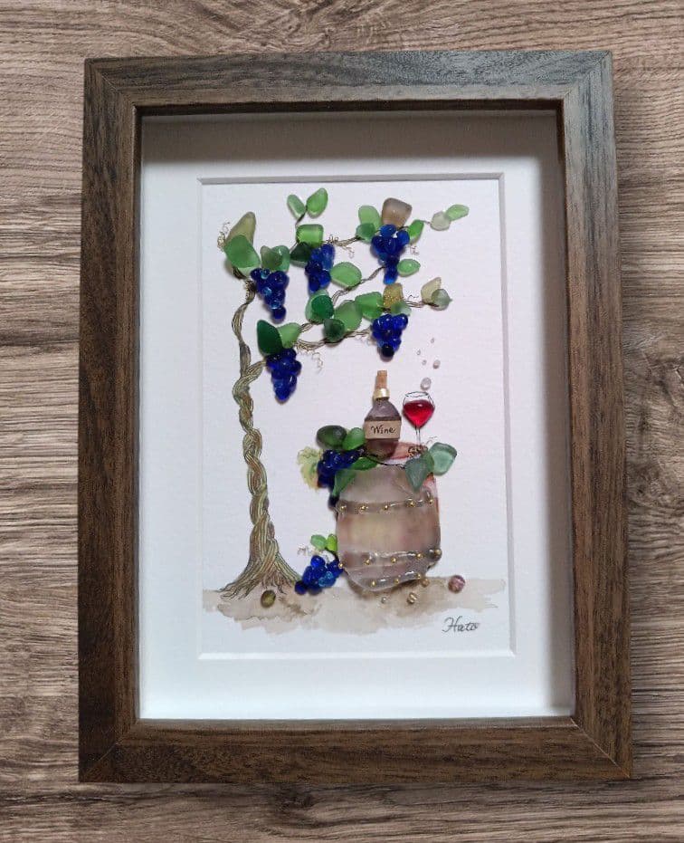 シーグラスアート　モリゾウ様　３点