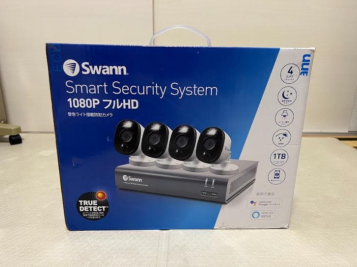 未使用品 スワン Swann 警告ライト搭載防犯カメラ 1080p フルHD