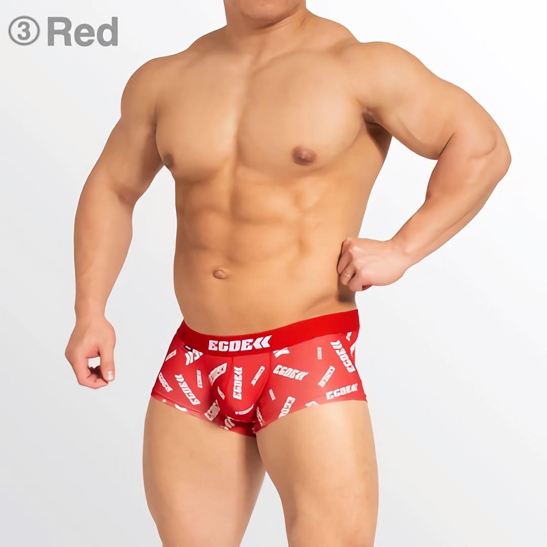 EGDE エッジ　ANIMA ボクサー　ローライズ　ロゴ　サポーター　M