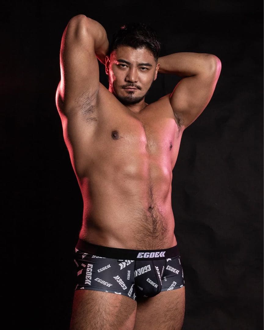 EGDE エッジ　ANIMA ボクサー　ローライズ　ロゴ　サポーター　M