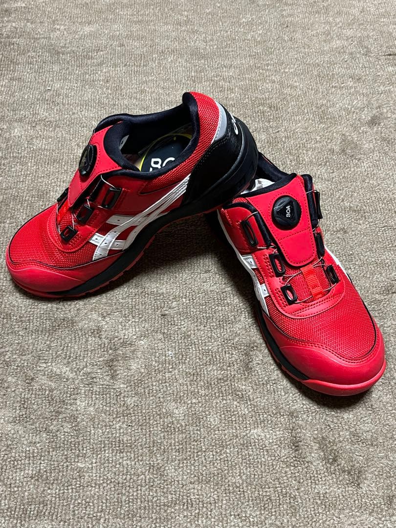 アシックス ウィンジョブBOAシステム 安全靴 赤