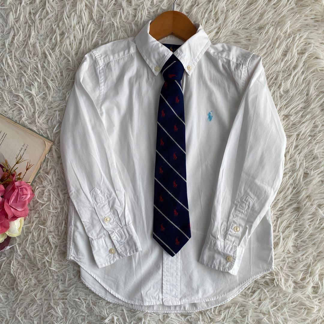 美品　ラルフローレン　4点セット　フォーマル　120スーツ　紺ブレ　ネクタイ