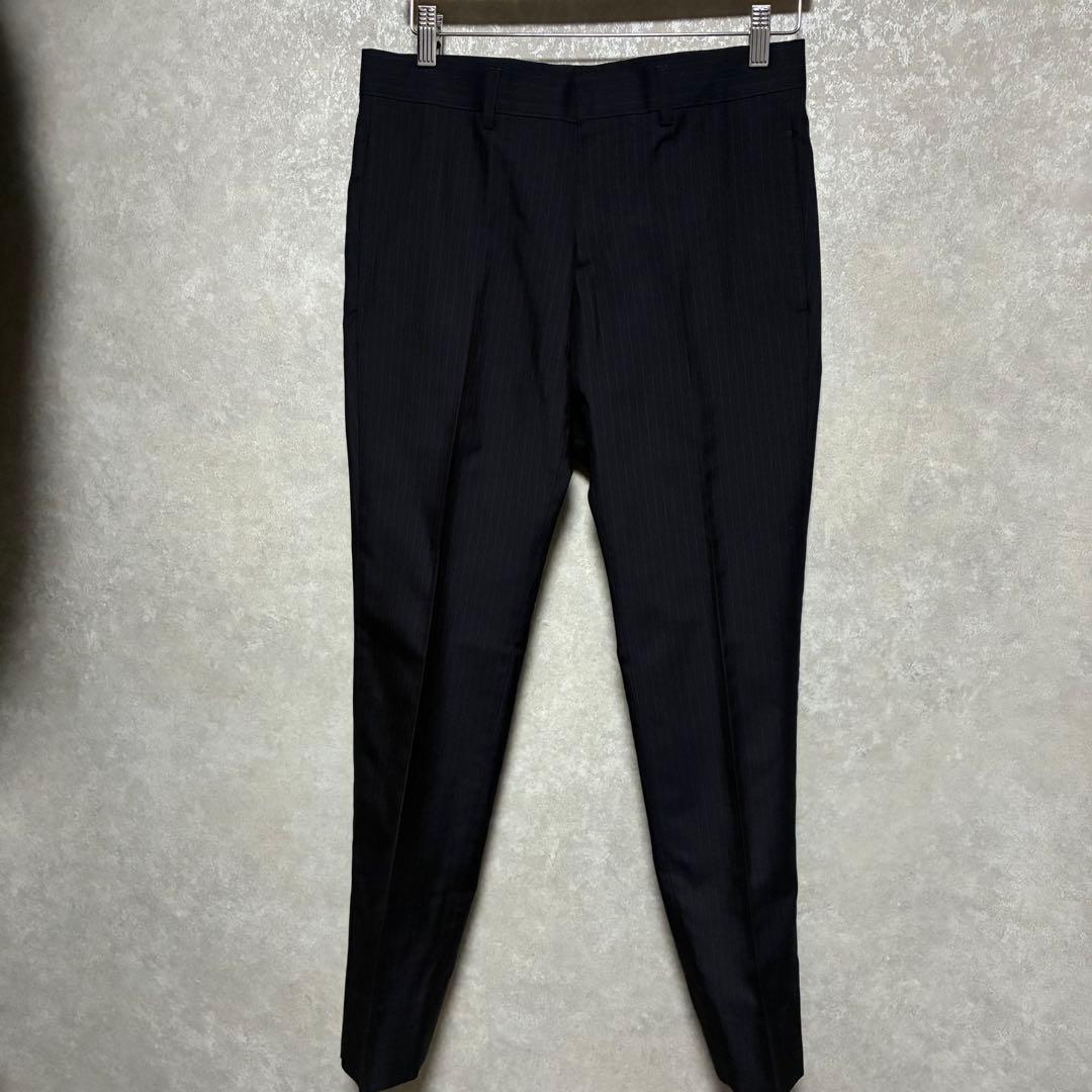 【美品】GUCCI グッチ　シルク　現行タグ　ネイビー　スーツ　セットアップ