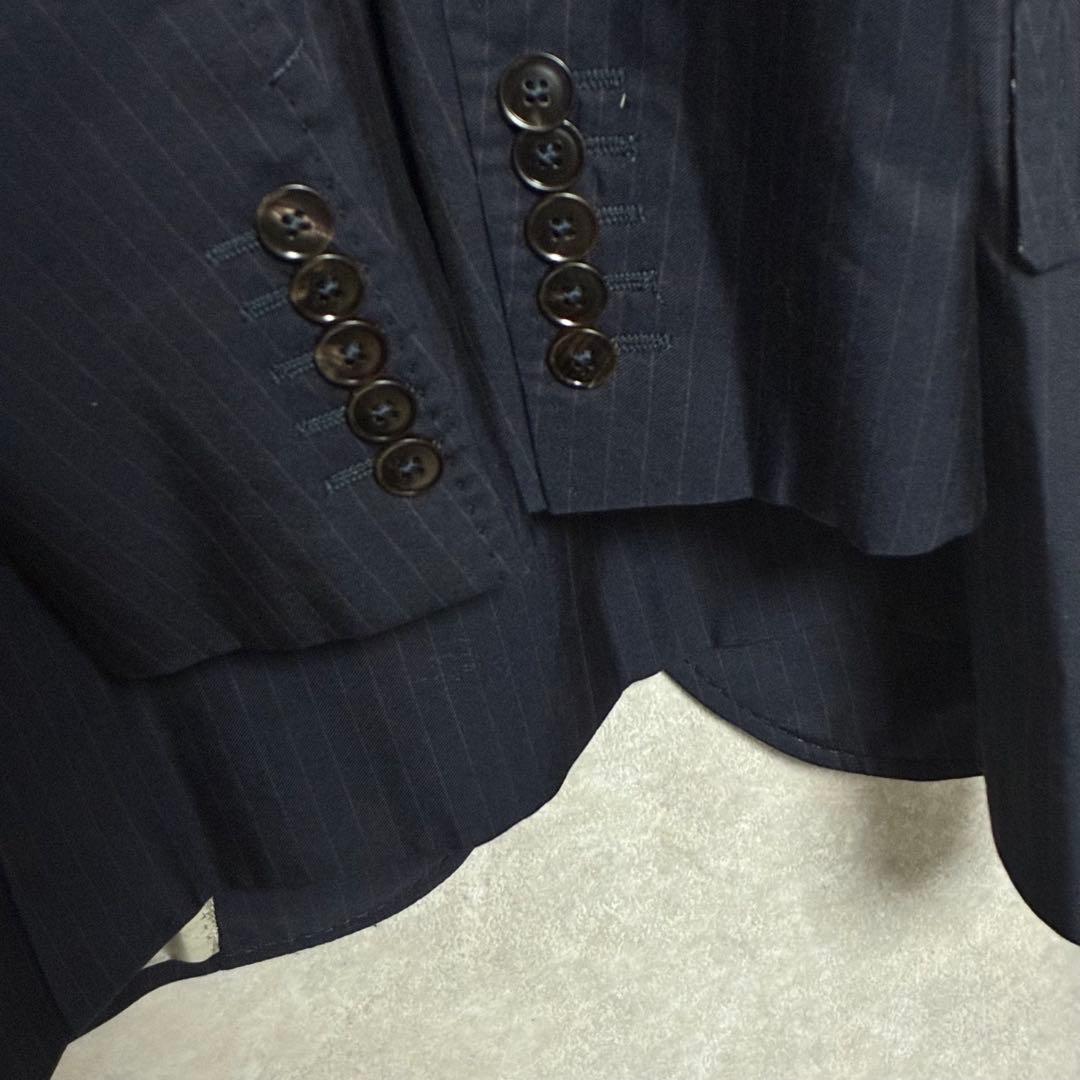 【美品】GUCCI グッチ　シルク　現行タグ　ネイビー　スーツ　セットアップ