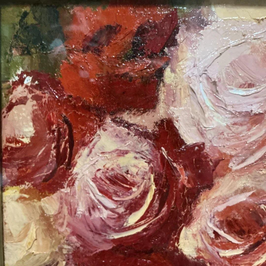 ねむさん専用　【真作】　（WISH） 小林慎太郎　『薔薇』　F６号　一期会会員