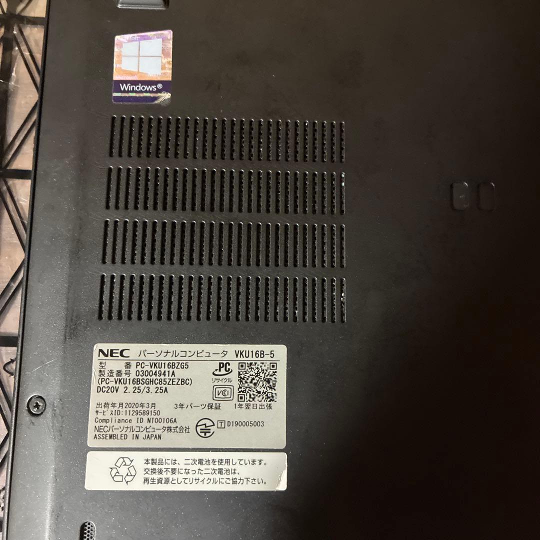 Windowsノート本体 NEC VersaPro VB-5 i5-8365U 8GB