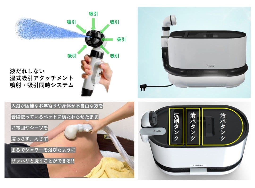 専用ソープ付スイトルボディ　介護用洗身用具 SWB-1000JP