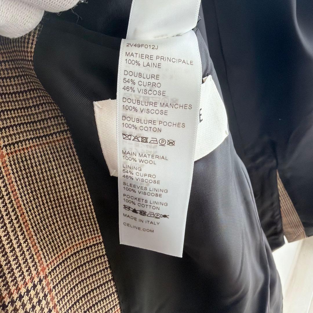 【未使用級✨】CELINE 　テーラードジャケット　エディ　36 ハンガー付き