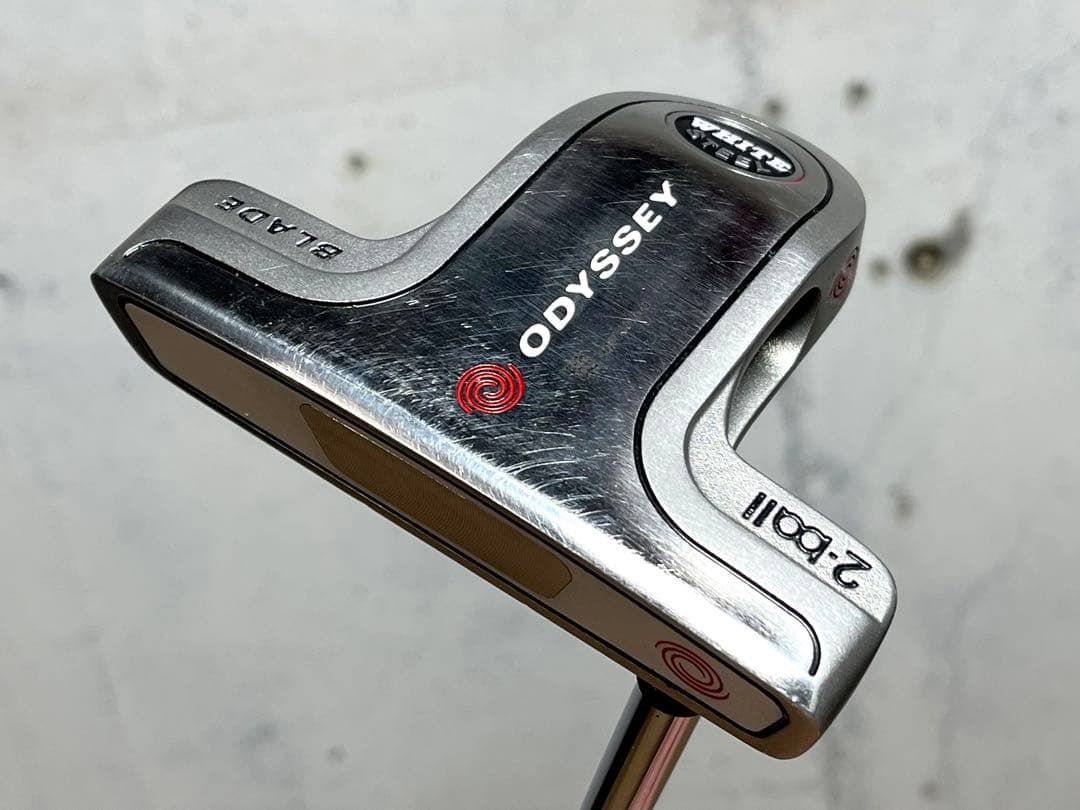 ゴルフ パター 左 レフティ オデッセイ ホワイト 2Ball BLADE 良品
