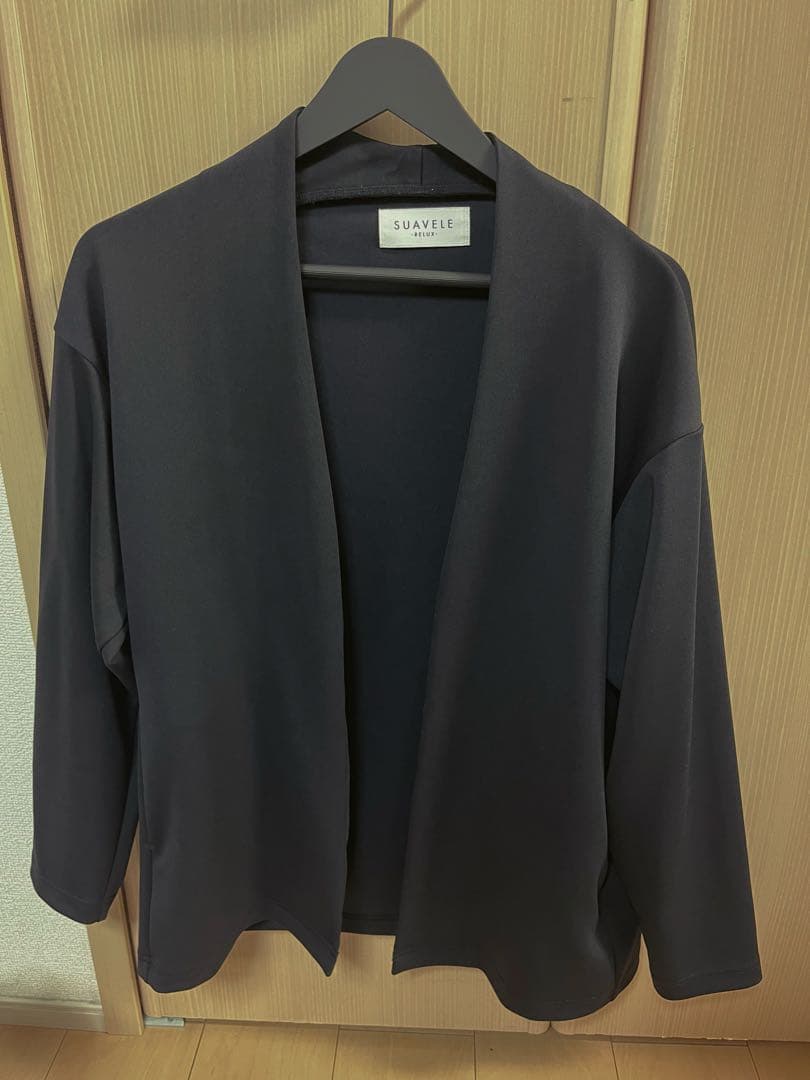 【SUAVELE 】【完売品】 ブラック ノーカラージャケットセットアップ