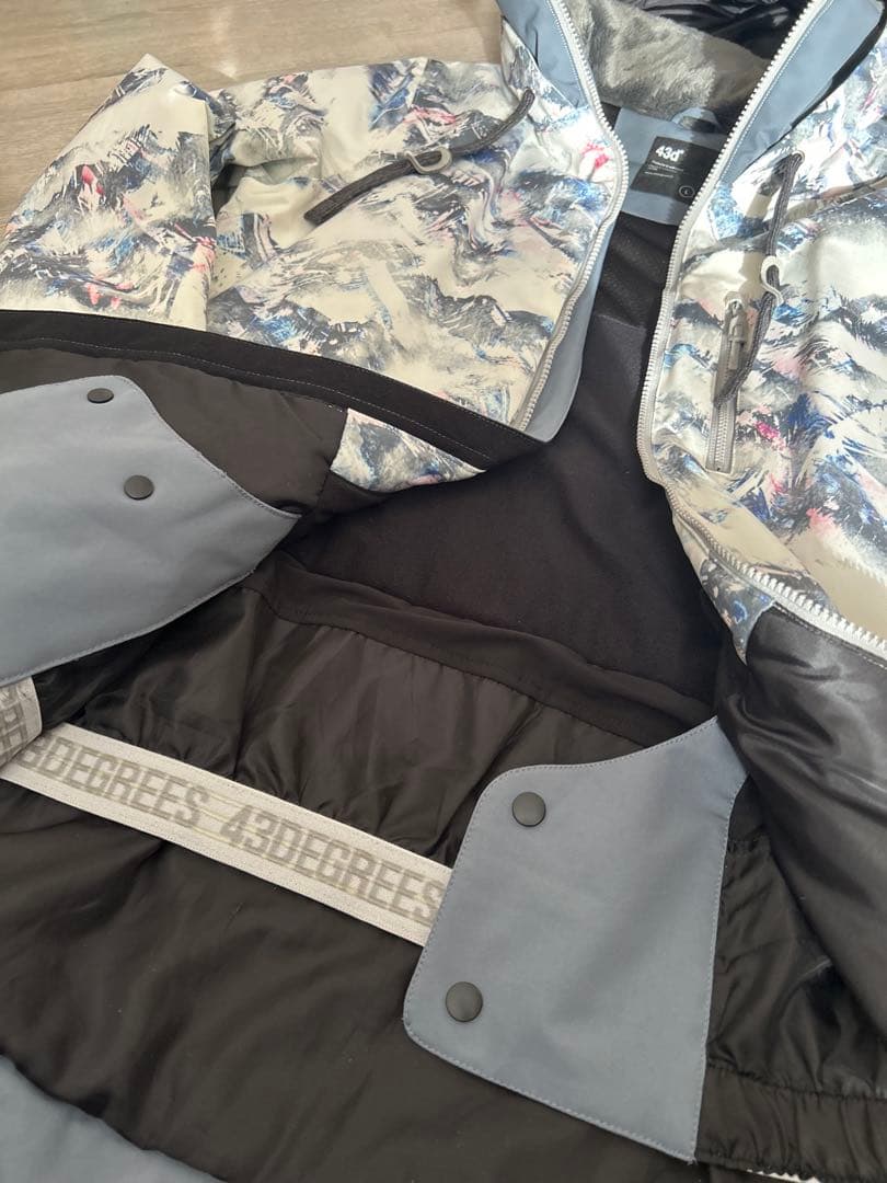 43DEGREES スノーボードウェア 上下セット ジャケット ビブパンツ