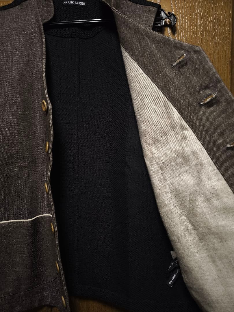 フランクリーダー　×　SLOW＆STEADY別注　ジャーマンデニムベスト　S