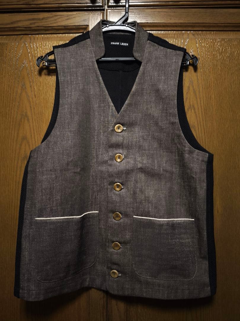フランクリーダー　×　SLOW＆STEADY別注　ジャーマンデニムベスト　S