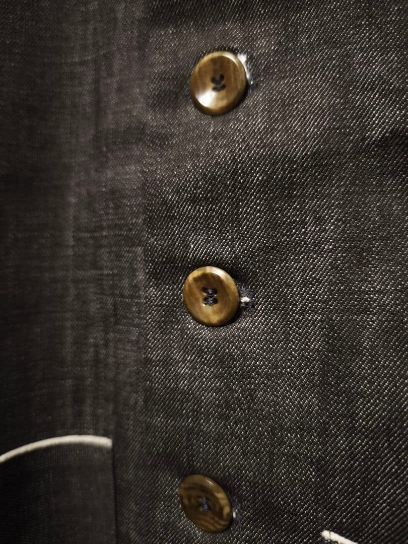 フランクリーダー　×　SLOW＆STEADY別注　ジャーマンデニムベスト　S