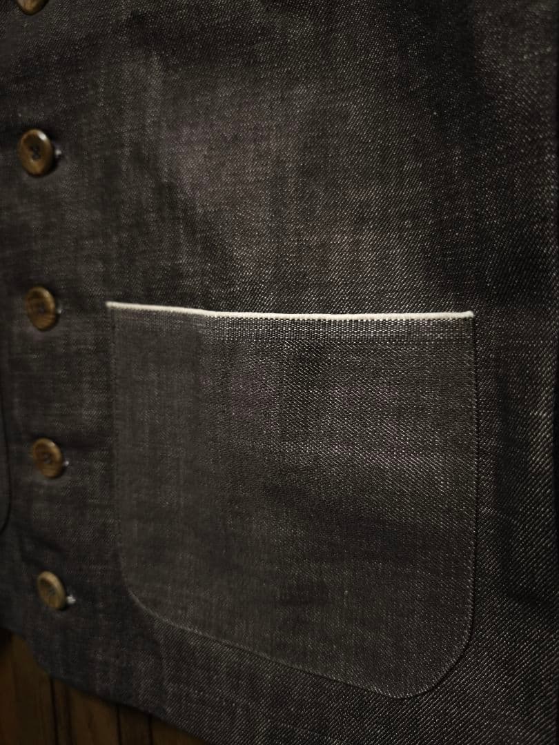 フランクリーダー　×　SLOW＆STEADY別注　ジャーマンデニムベスト　S