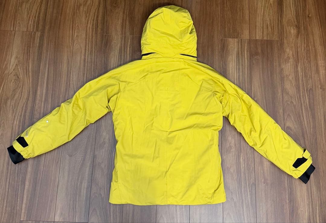 DESCENTE イエロー スキーウェア フード付き