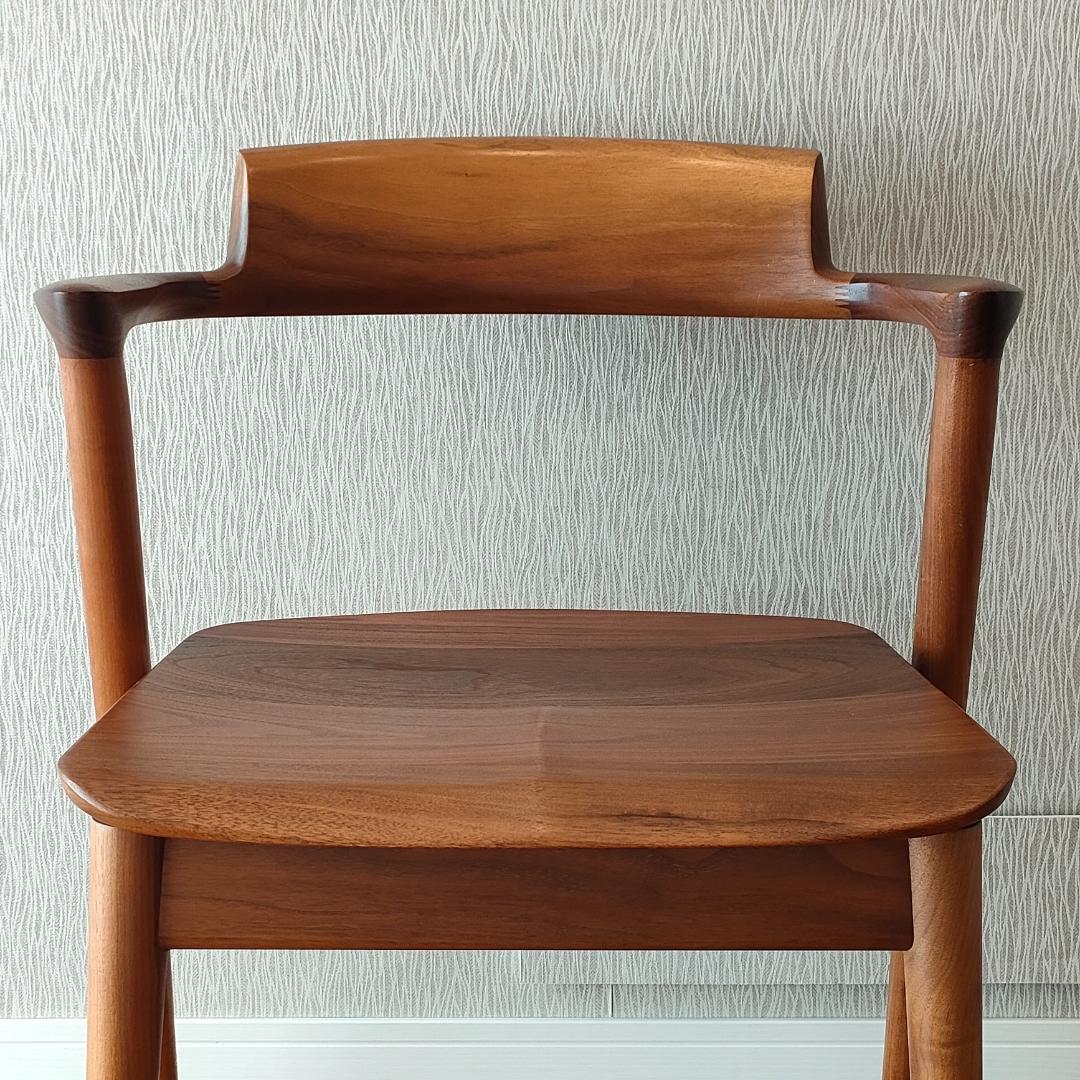 〈美品〉キツツキ　SEOTO　アームチェア　ダイニングチェア　ビーチ材②