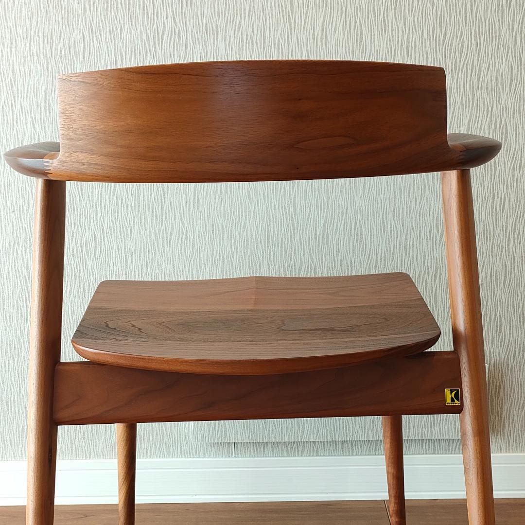 〈美品〉キツツキ　SEOTO　アームチェア　ダイニングチェア　ビーチ材②