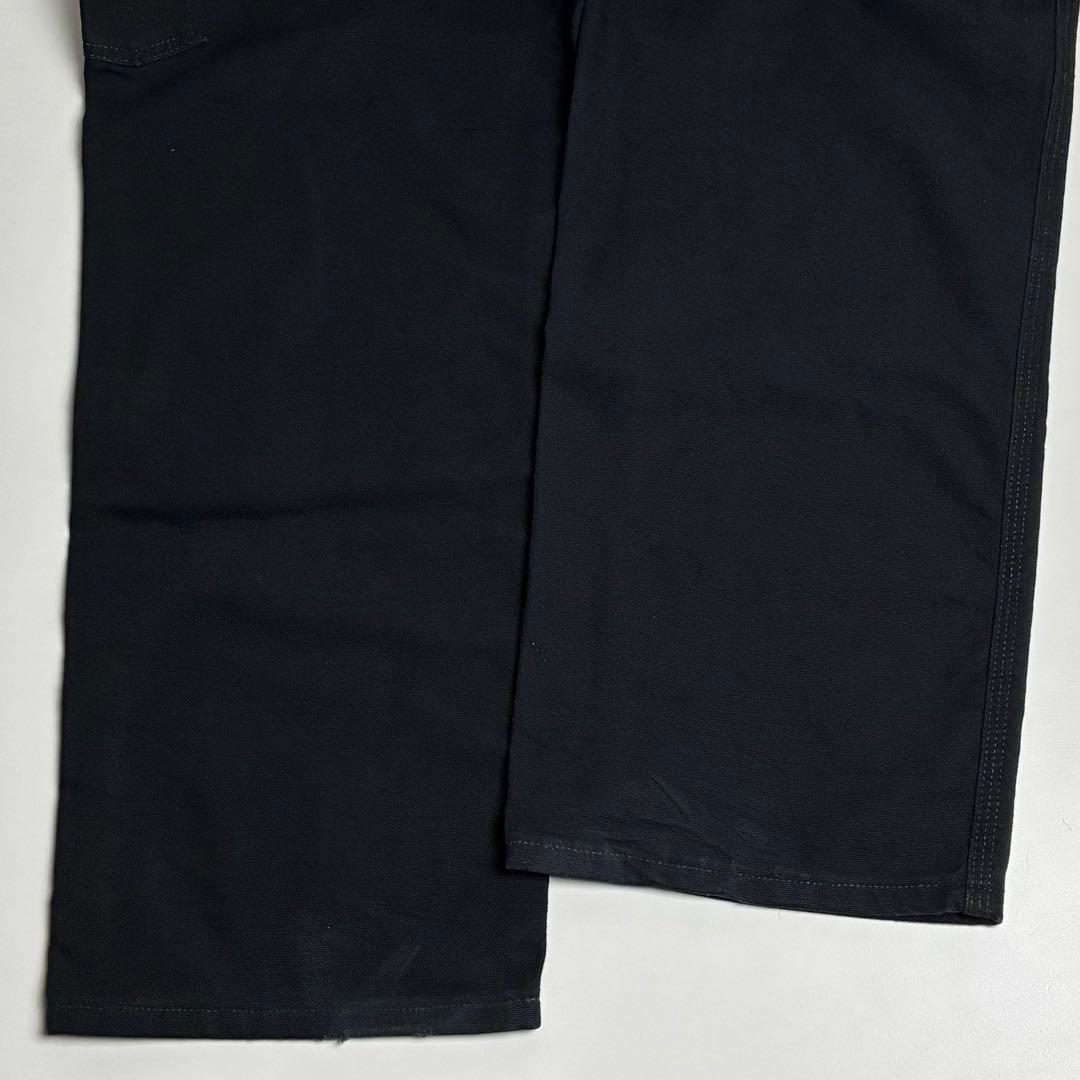 【美品】カーハート/B11/ウォッシュドコットンダックペインターパンツ/ブラック