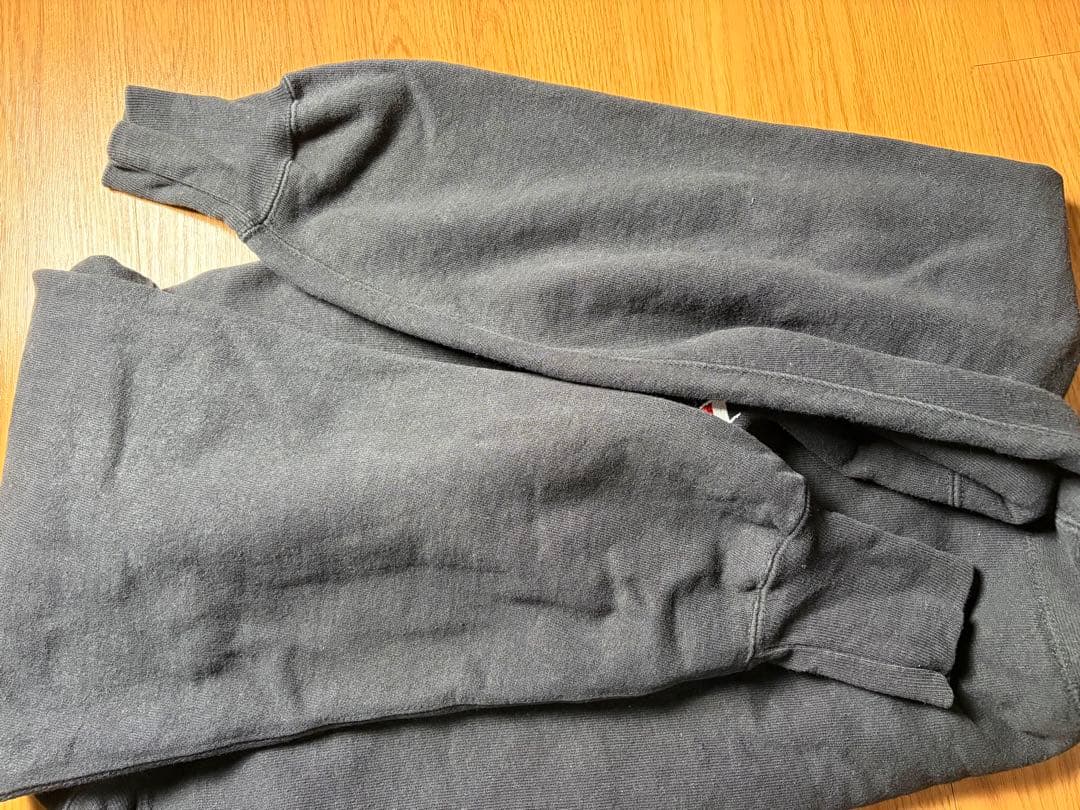 希少ブラック　チャンピオン　リバースウィーブ　ビンテージ　刺繍タグ　90s