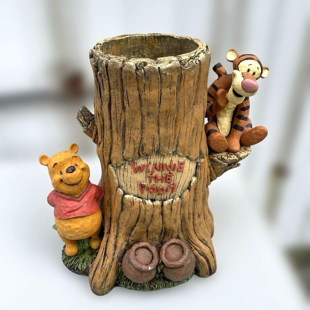 稀少/訳あり★ 傘立て 瀬戸クラフト くまのプーさん ティガー ディズニー**