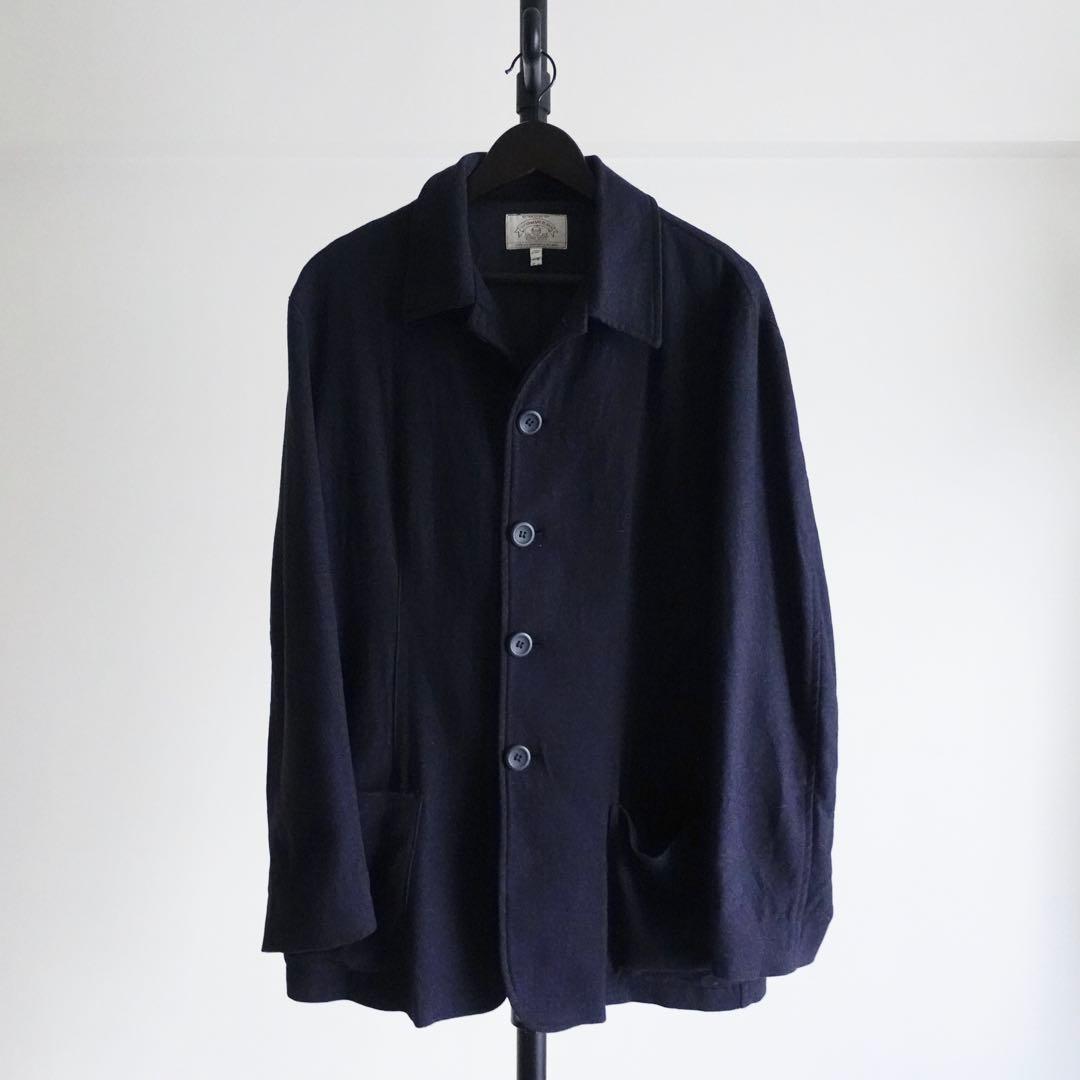 1990s ARMANI Jeans ソフトジャケット　ネイビー　イタリア製