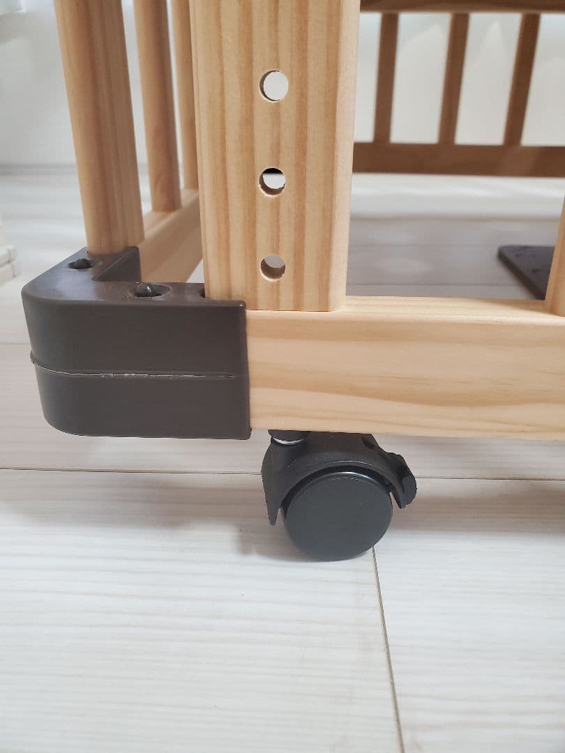 PSC・SG認証 RiZKiZ 木製ベビーベッド 使用5か月☆美品☆