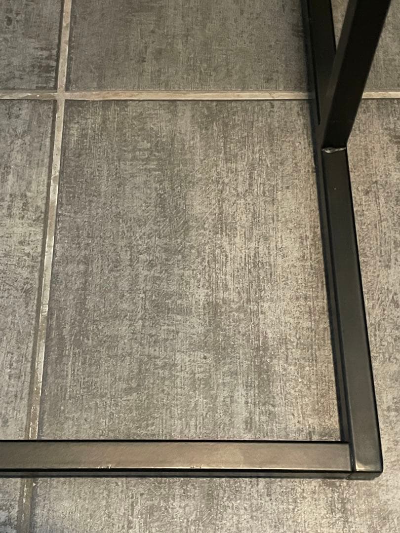 美品■KANADEMONOカナデモノ シンプルアイアン ハンガーラックW90cm