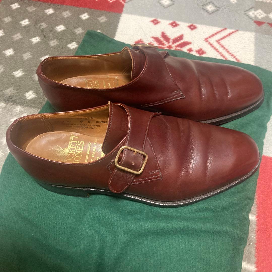 ポールスミス別注クロケットandジョーンズ製シングルモンク