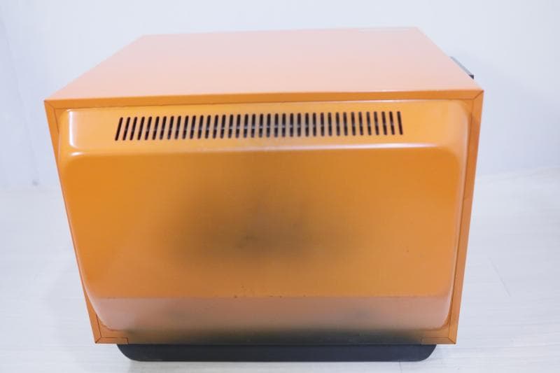 レトロ【ほぼ未使用】象印テンピハイメニュー 天火オーブン-ガス上のせ式◆オレンジ