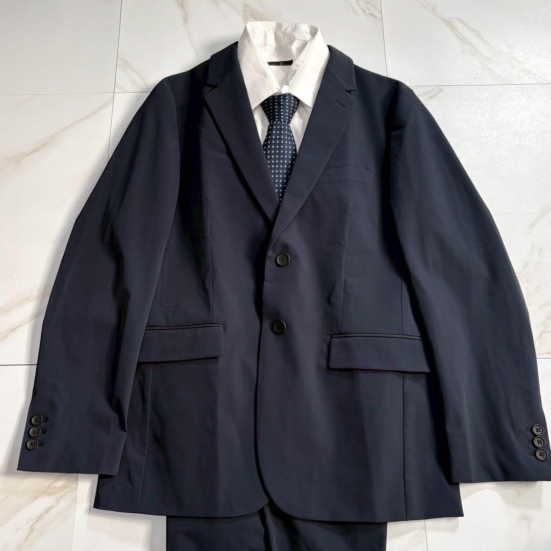 【新品未使用】プラステ 24SSプライムストレッチ スーツ M ネイビー