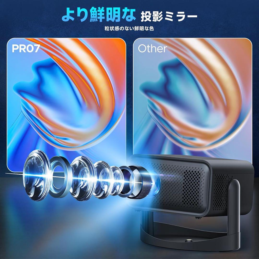 プロジェクター WiFi&Bluetooth 内蔵 自動台形補正 4K対応