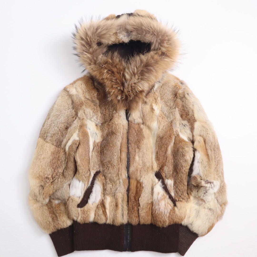 ジャケット・アウター Vintage y2k archive real fur zip hoodie