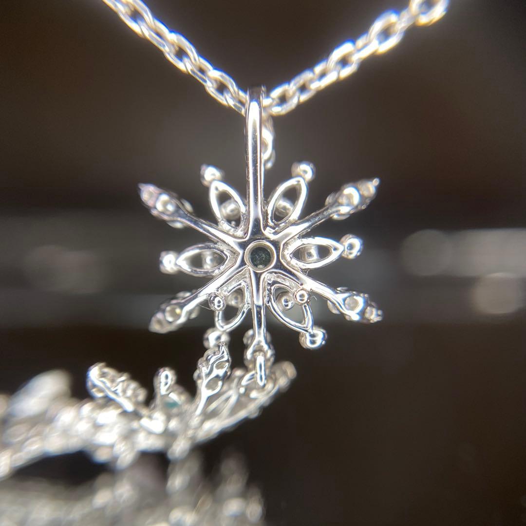 『専用です』天然パライバトルマリン ダイヤモンド スノーフレーク 計0.42ct