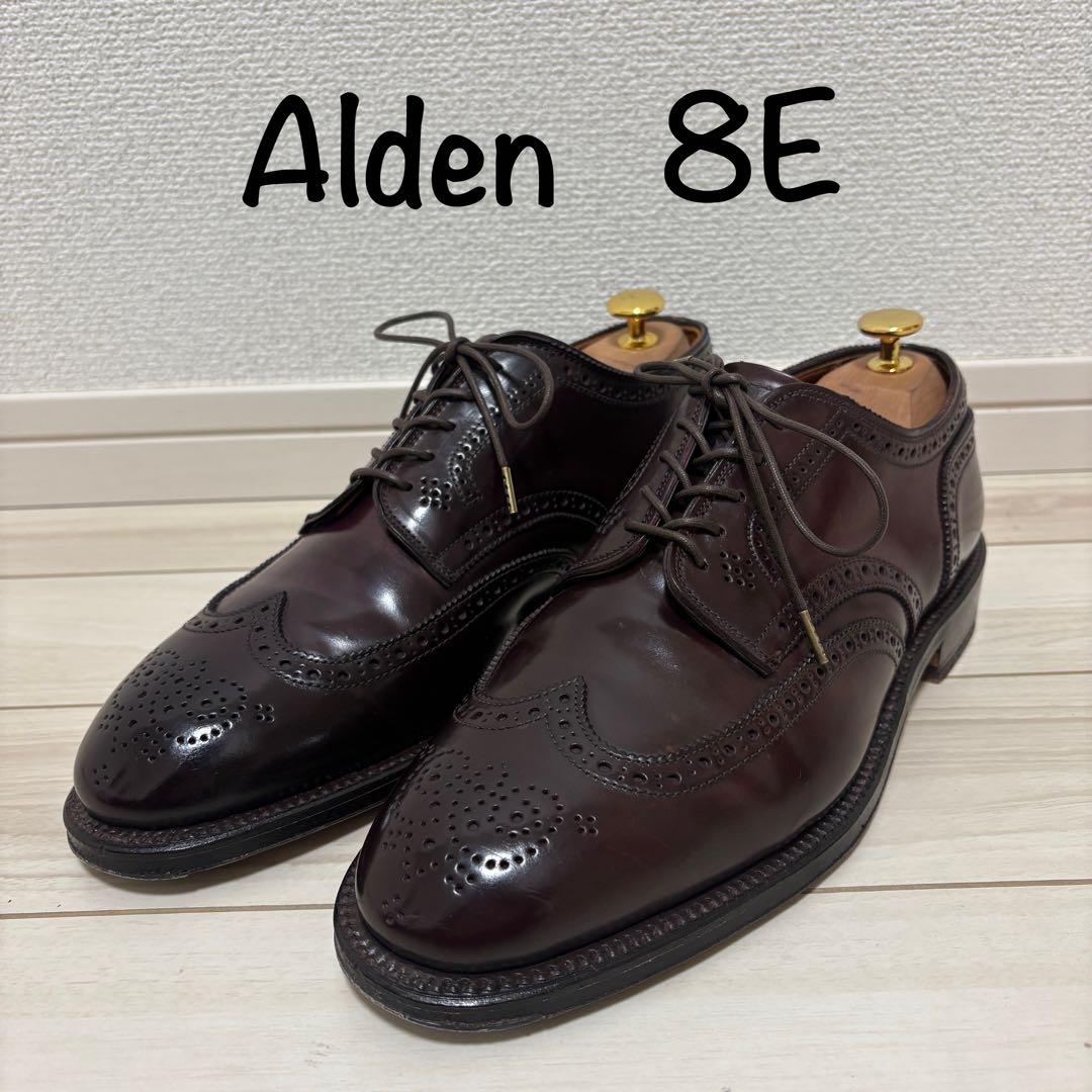 Alden オールデン コードバン ショートウイングチップ US8E 26cm