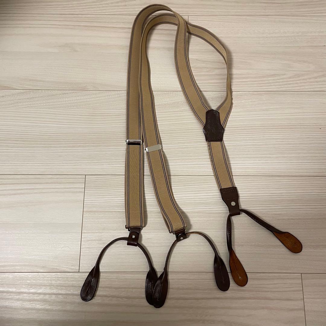 ヨウジヤマモトオム サスペンダー ベージュ yohji yamamoto