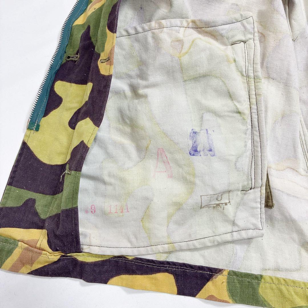 良品 60s チェコスロバギア軍 サラマンダーカモ ミリタリー コート 迷彩