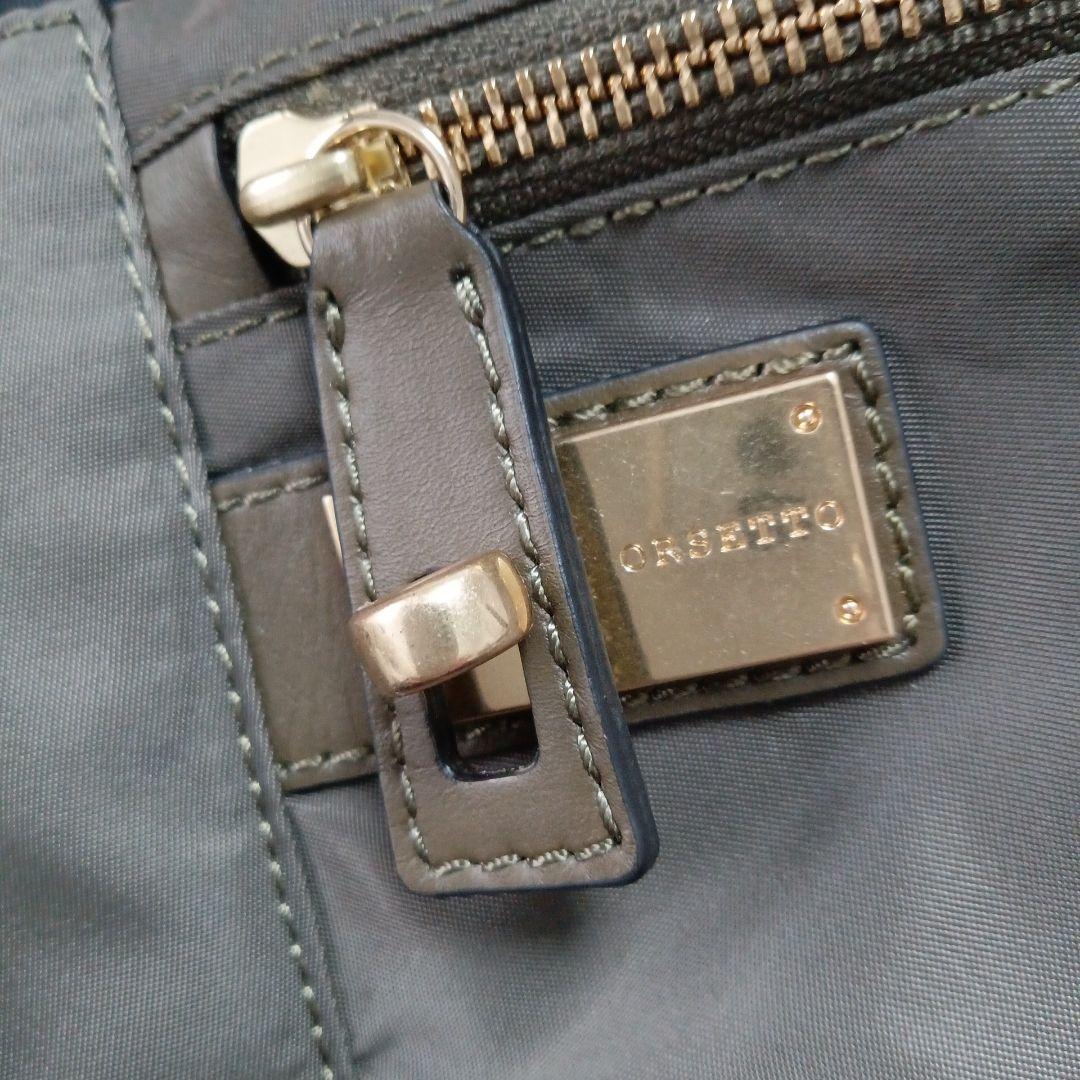美品★ORSETTO★オルセット★ボディバッグ★ウエストポーチ★カーキ