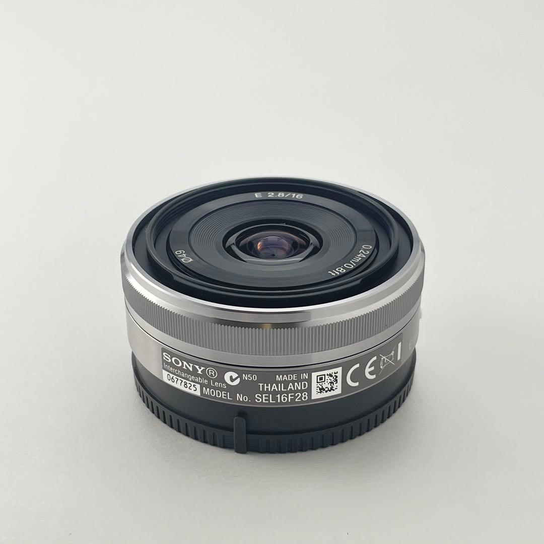 【美品・返品保証 】Sony SEL16F28 単焦点 パンケーキレンズ