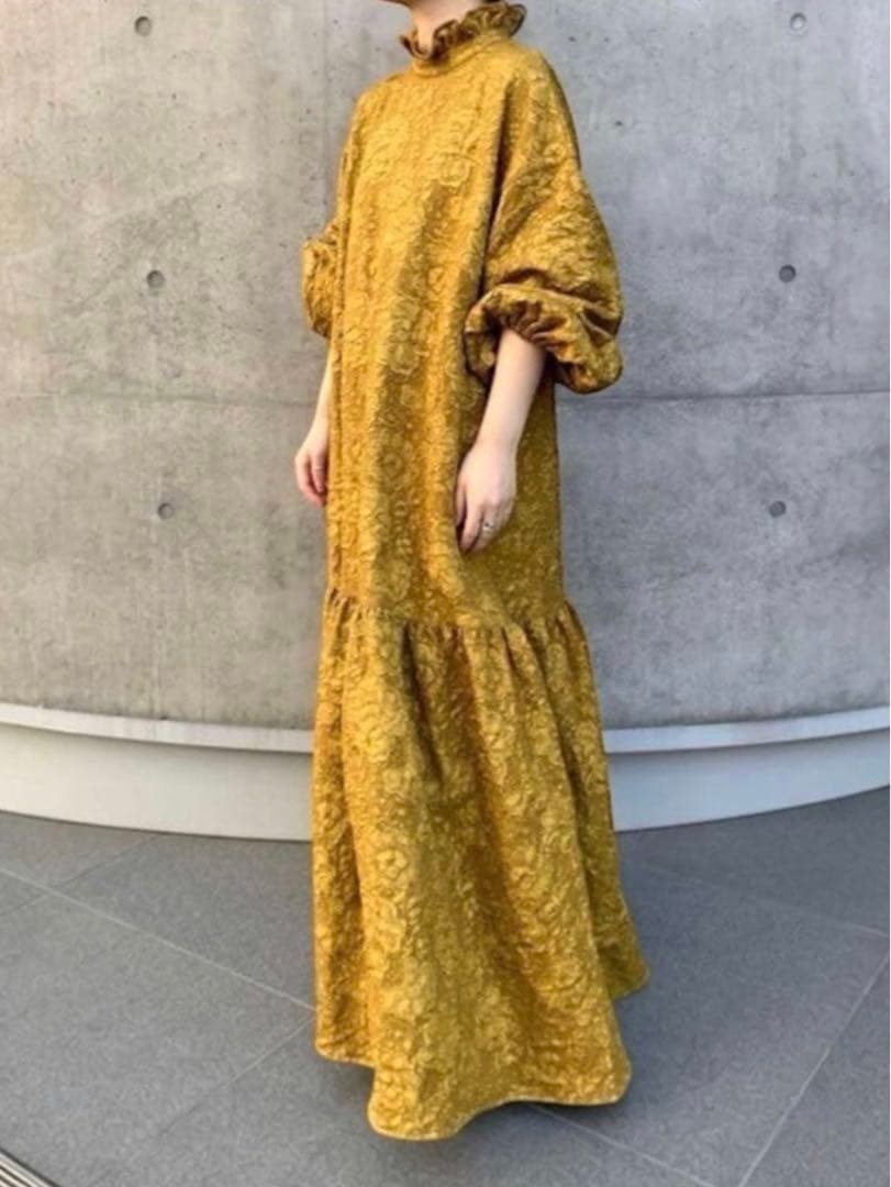 PERNA　ペルナ　フラワージャガードワンピ