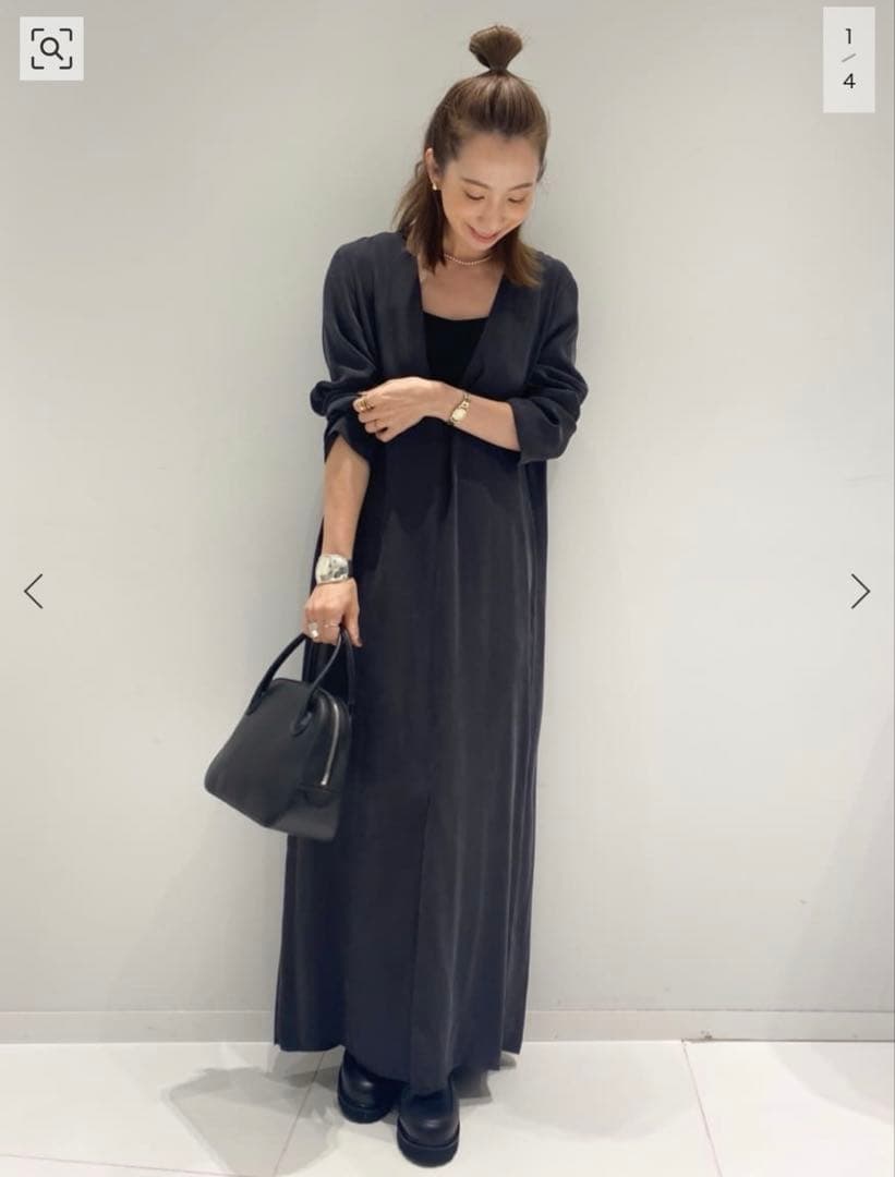 新品　Plage　Fibril ワンピース　ブラック　38