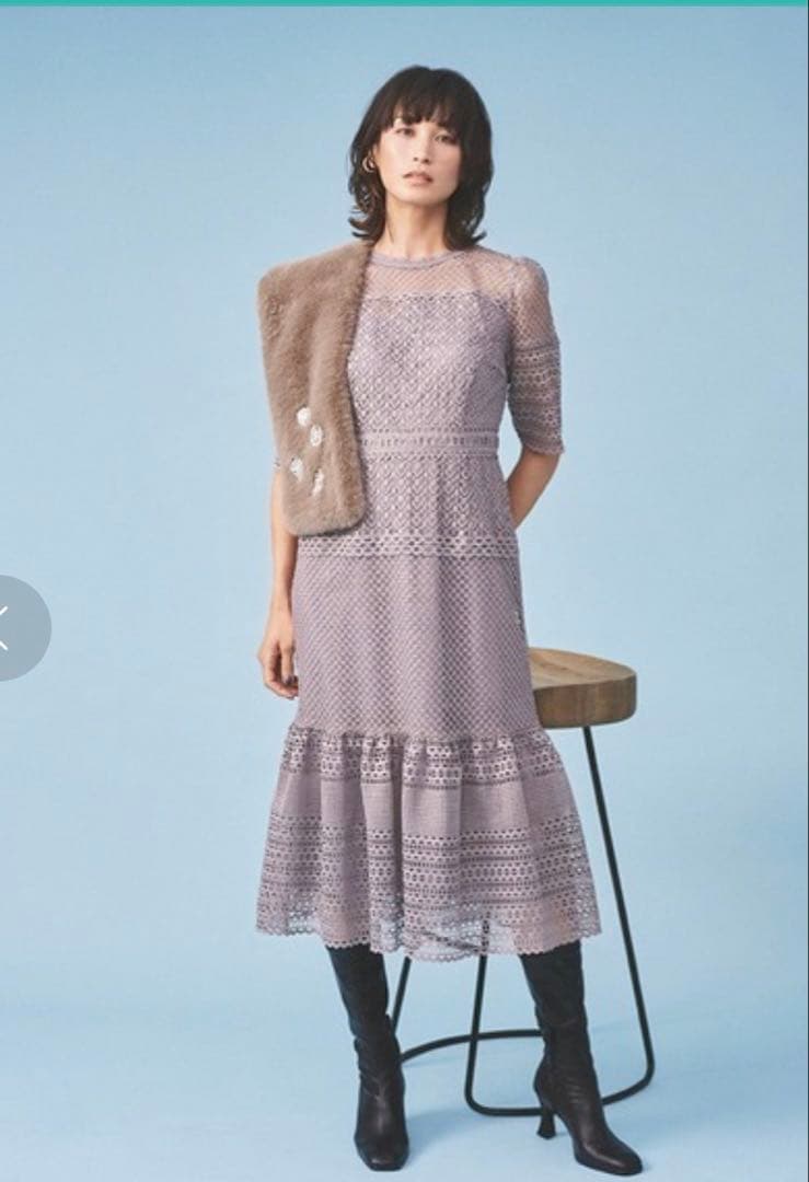 【CELFORD】フィッシュテールレースワンピース