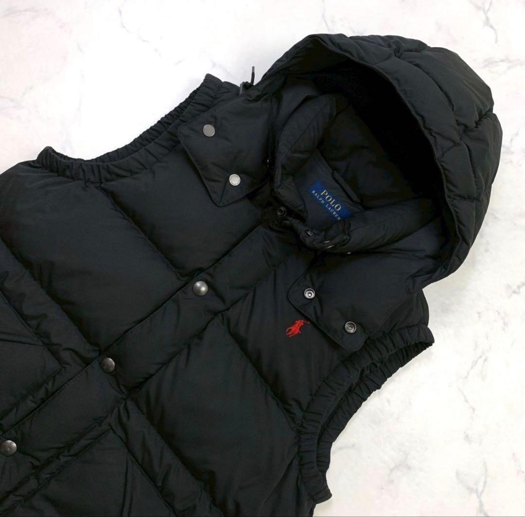 週末限定値下中⭐︎超美品⭐︎正規品⭐︎黒⭐︎ポロラルフローレン ダウン ベスト メンズS