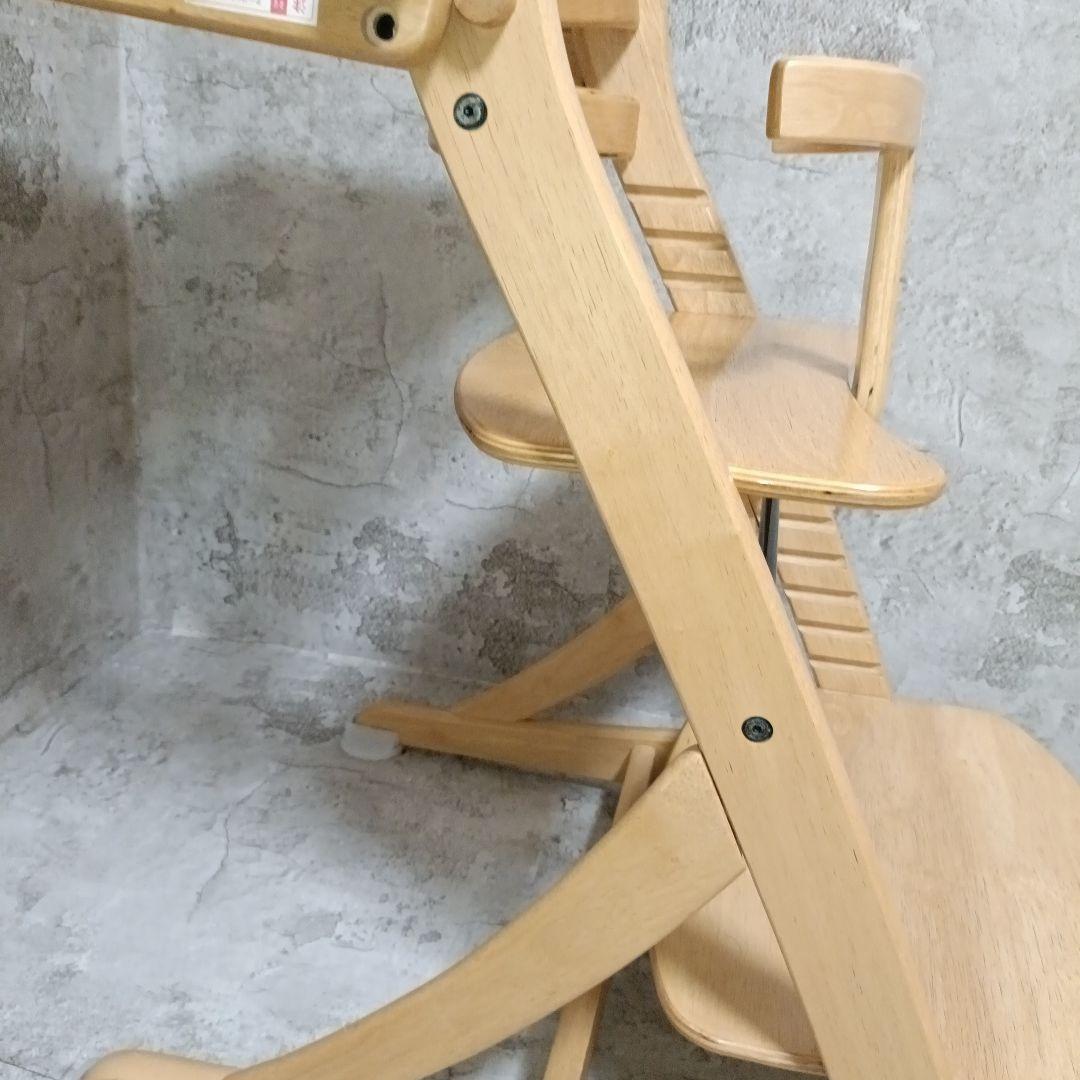【美品】大和屋 すくすくチェア イーエヌ テーブル&ガード ナチュラル