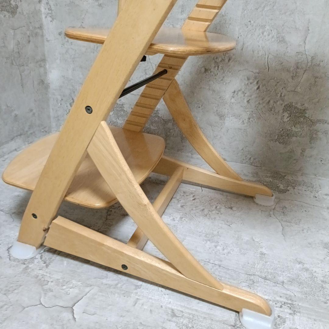 【美品】大和屋 すくすくチェア イーエヌ テーブル&ガード ナチュラル